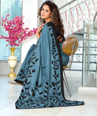 Hand block print mulmul cotton sarees 4
