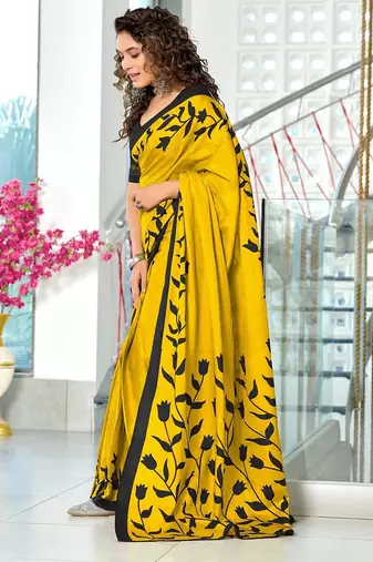 Hand block print mulmul cotton sarees