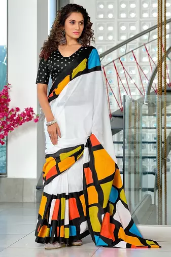 Bagru block print mulmul cotton sarees