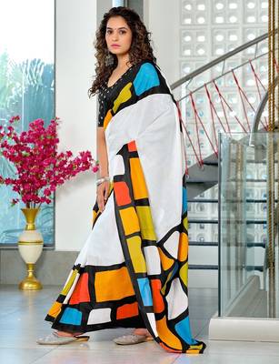 Bagru block print mulmul cotton sarees 3