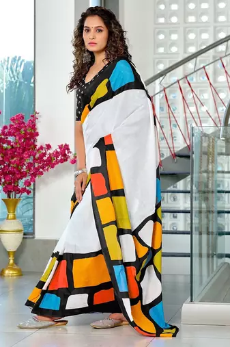 Bagru block print mulmul cotton sarees