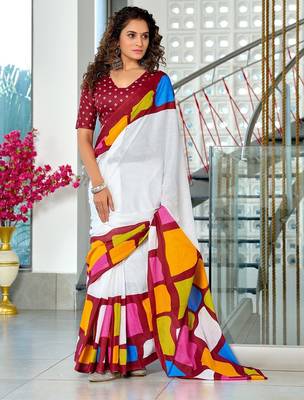 Bagru block print mulmul cotton sarees 1