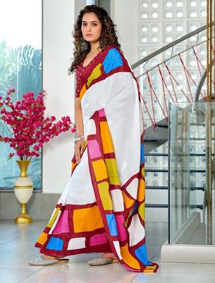 Bagru block print mulmul cotton sarees 3