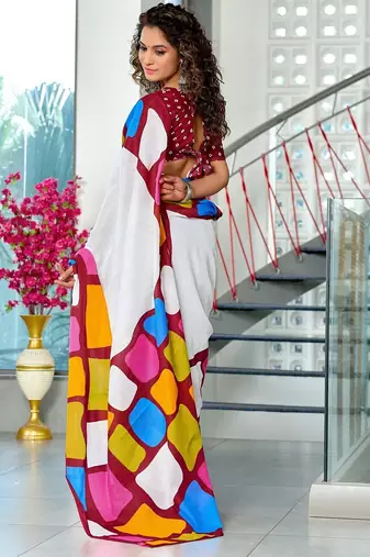 Bagru block print mulmul cotton sarees