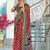 Hand block print with hevay zari bodar sarees