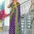 Hand block print with hevay zari bodar sarees