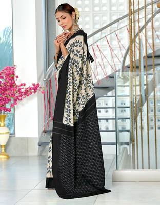 Hand block print mulmul cotton sarees 3