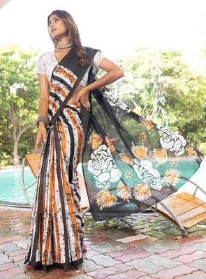 Bagru block print mulmul cotton sarees 3