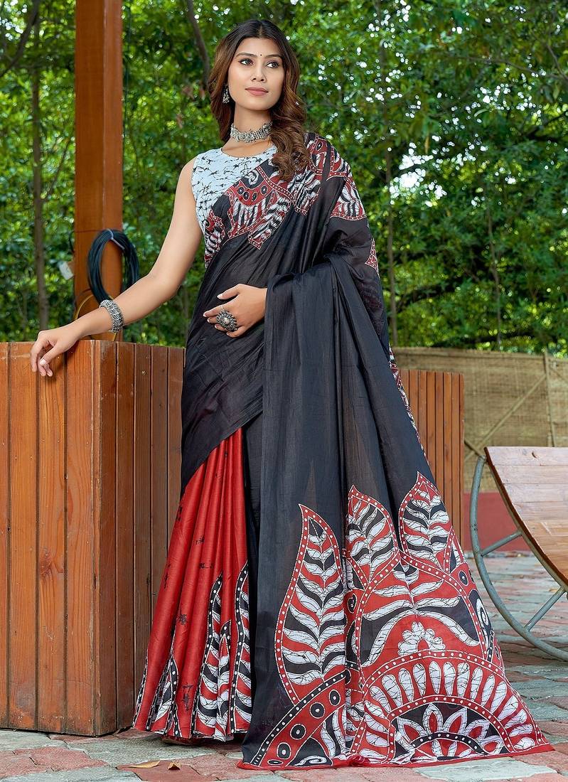 Bagru block print mulmul cotton sarees