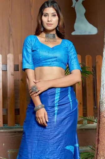 Bagru block print mulmul cotton sarees