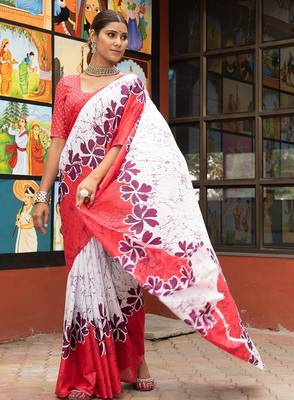 Bagru block print mulmul cotton sarees 2