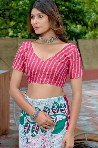 Bagru block print mulmul cotton sarees