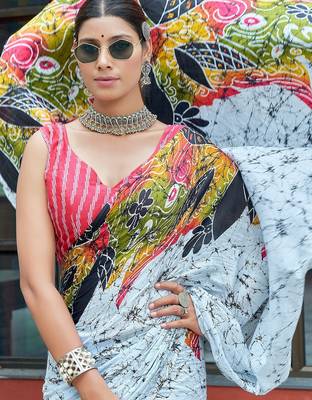 Bagru block print mulmul cotton sarees 2