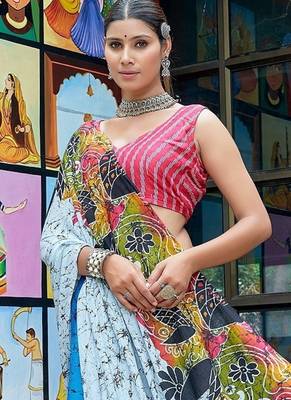 Bagru block print mulmul cotton sarees 3