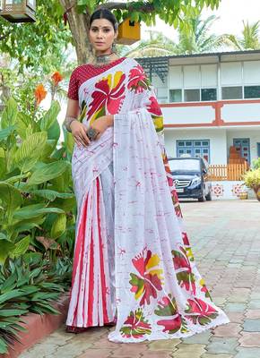Bagru block print mulmul cotton sarees 1