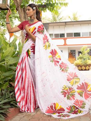 Bagru block print mulmul cotton sarees 3