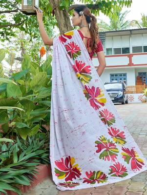 Bagru block print mulmul cotton sarees 4