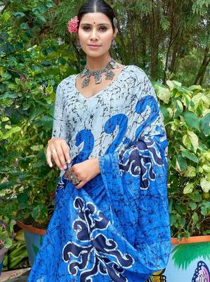 Bagru block print mulmul cotton sarees 3