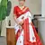 Buti hand block print with hevay zari bodar sarees