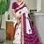 Buti hand block print with hevay zari bodar sarees