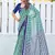 Hand block print with hevay zari bodar sarees