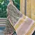 Hand block print with hevay zari bodar sarees