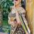 Hand block print with hevay zari bodar sarees