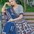 Hand block print with hevay zari bodar sarees