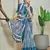 Hand block print with hevay zari bodar sarees