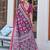 Hand block print with hevay zari bodar sarees