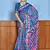 Hand block print with hevay zari bodar sarees