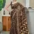 Hand block print with hevay zari bodar sarees