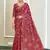 Hand block print with hevay zari bodar sarees