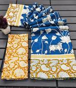 Kalmkari print mul cotton saree collection