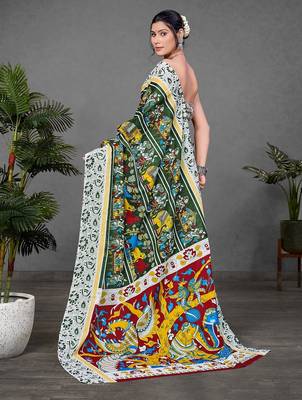 Kalmkari print mul cotton saree collection 2