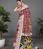 Kalmkari print mul cotton saree collection