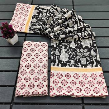 Kalmkari print mul cotton saree collection 2