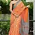 Ajrakh fancy hand block mulmul cotton sarees