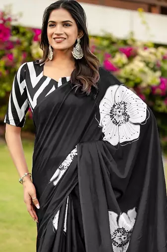 Pure cotton hand  block print flower test sarees