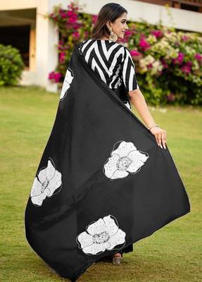 Pure cotton hand  block print flower test sarees 5