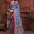 Ajrakh fancy hand block mulmul cotton sarees