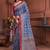 Ajrakh fancy hand block mulmul cotton sarees