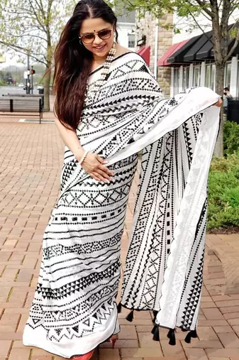 Pure cotton hand  block print sarees  and blouse