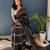 Pure cotton fancy bagru print black colour sarees with blouse pice*