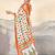 Pure cotton tiranga block printed sarees with blouse pice