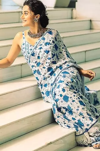Pure cotton hand  block print sarees  and blouse
