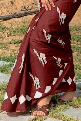 Pure cotton fancy cemal animal tranding jaipur block print sarees 3