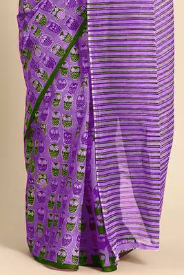 Jaipur hand block ikkat print sarees 3