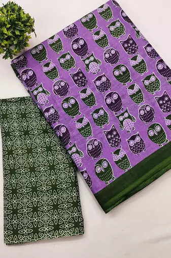 Jaipur hand block ikkat print sarees