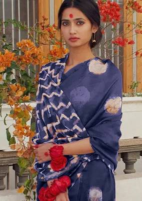 Pure cotton fancy bagru print sarees with blouse pice* 2
